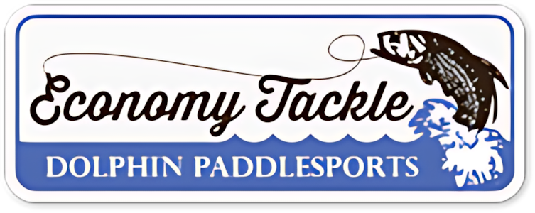 economy tackle dolphin paddlesports logo